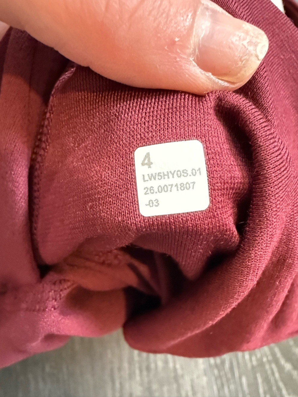 NWT Lululemon Align Palazzo Pant - Short Length, Size 4 - Burgundy Bay - Picture 15 of 16